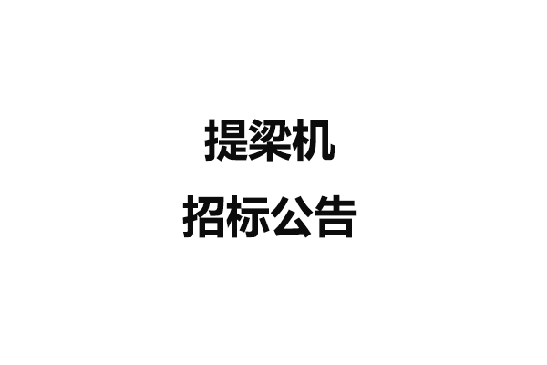 提梁機招標公告